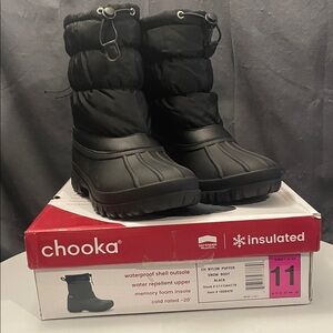 Chooka Black Insulated Puffer Boots